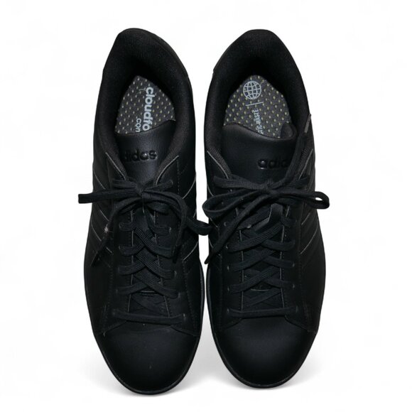 ADIDAS Grand Court 2.0 Cloudfoam Sneakers Black/Black Shoes GW9198 Size 13 EUC - Picture 13 of 16